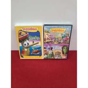 Veggie Tales DVD Lot Pistachio, Duke, and Esther Sealed!